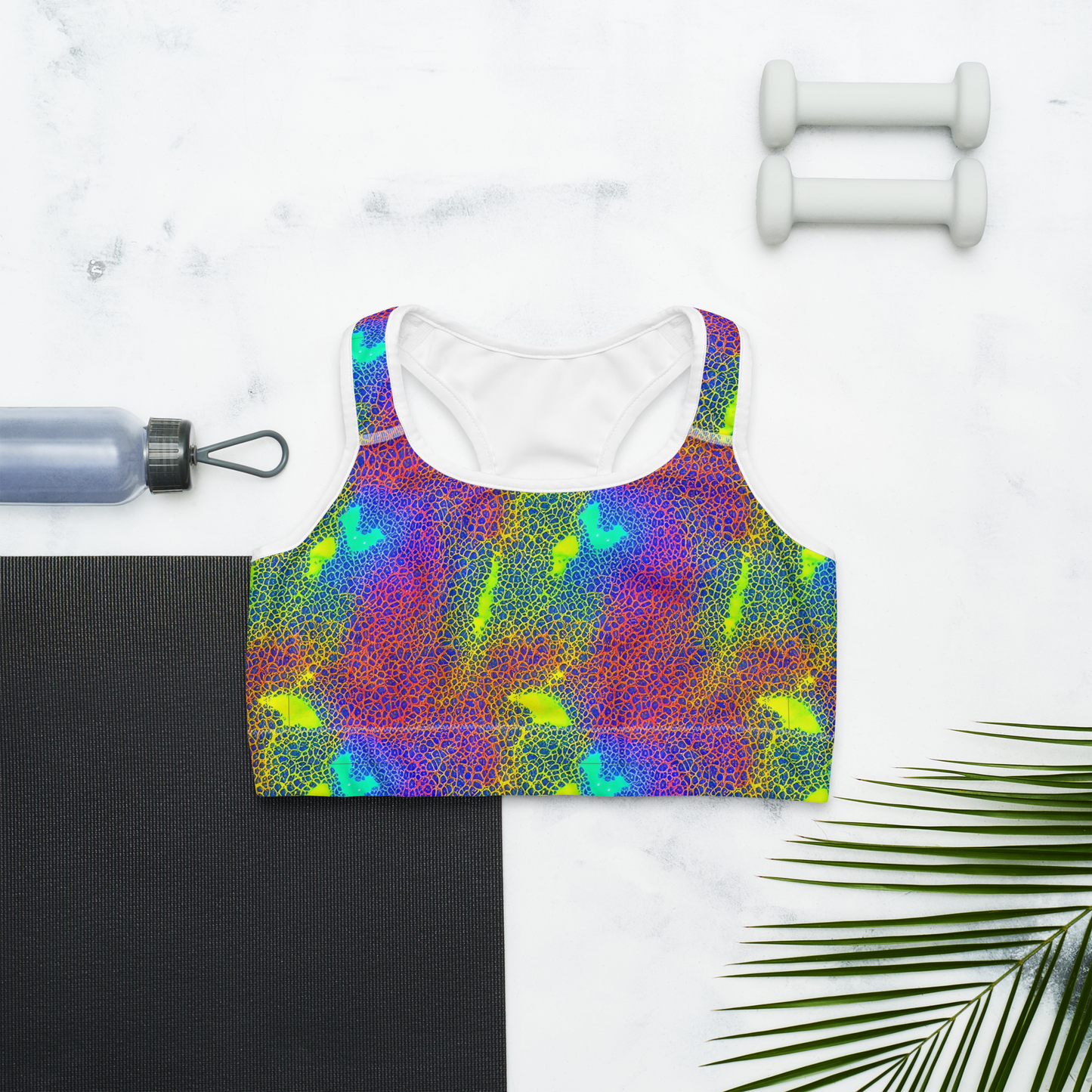 Sports Bra - Prismatic Web