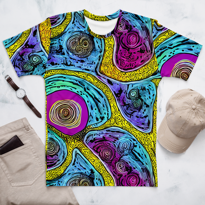 Men's Crew Neck T-Shirt - Orbiting Orbs