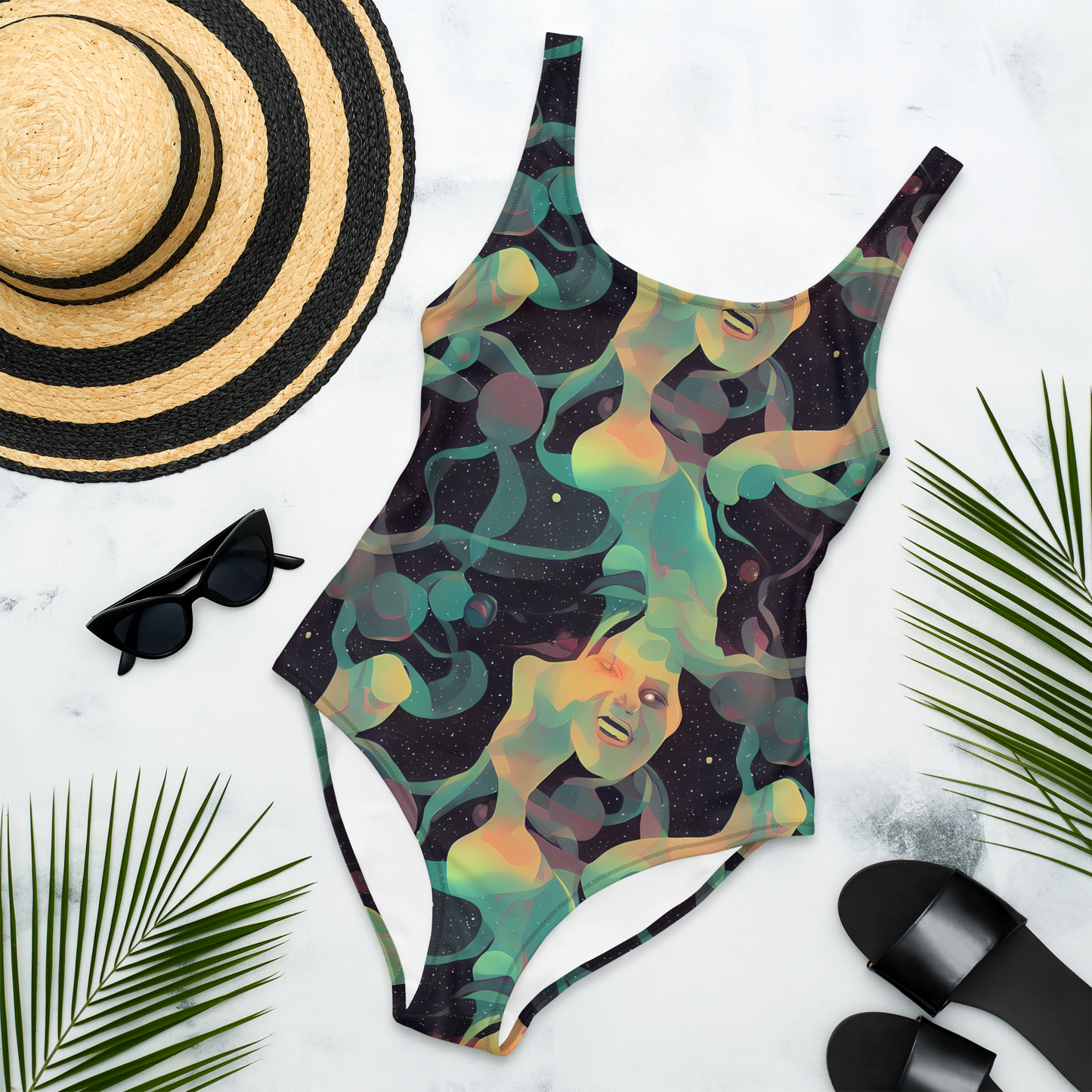 One-Piece Swimsuit - Astral Rhythms