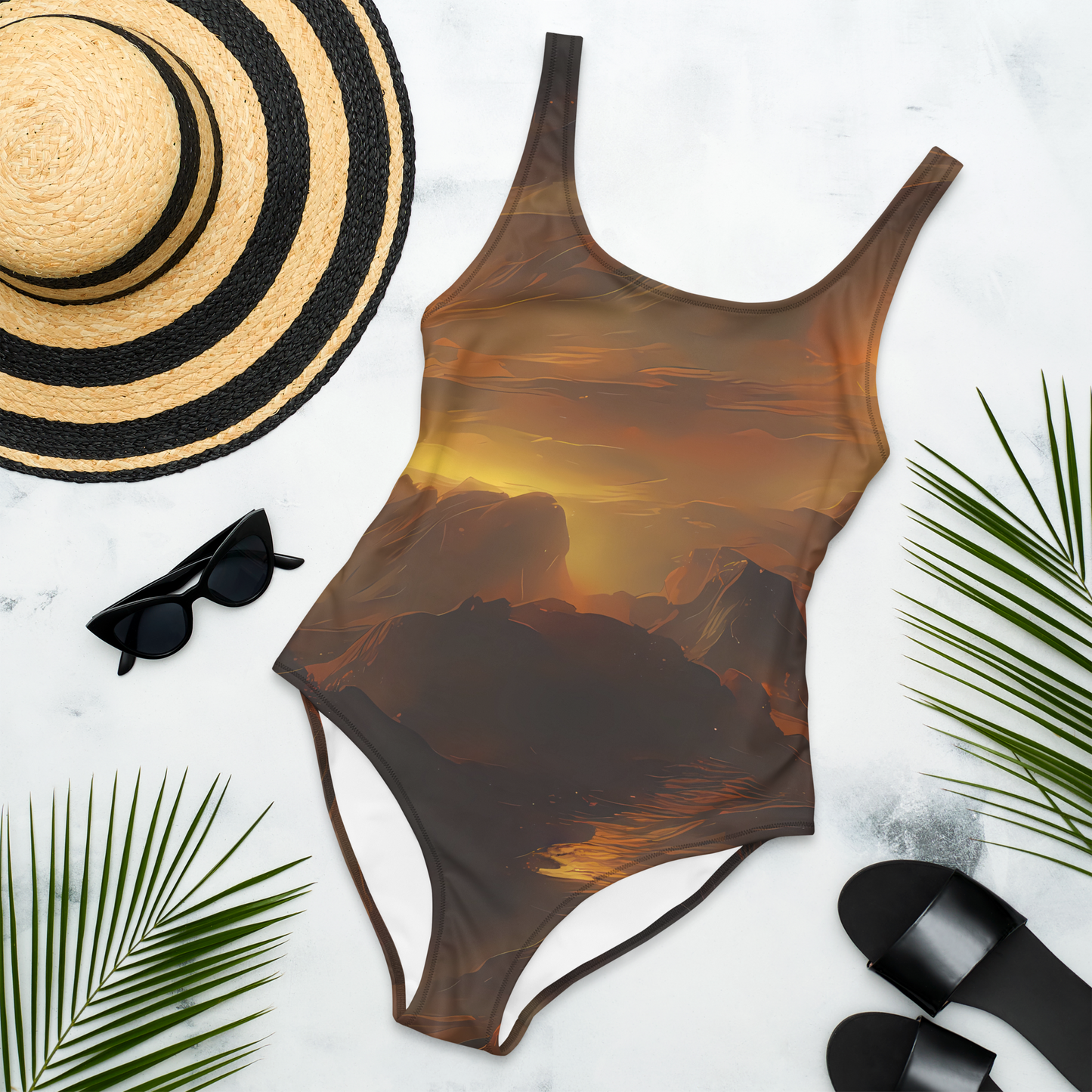 One-Piece Swimsuit - Sunset Shores