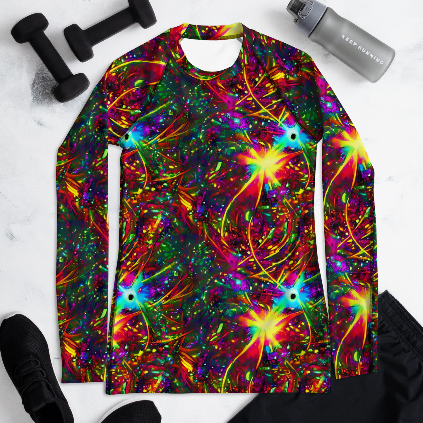 Women's Rash Guard - Stellar Burst