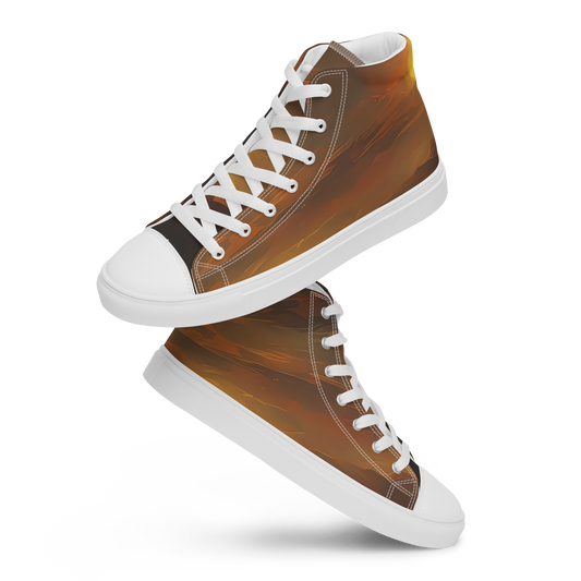 Women's High Top Canvas Shoes - Sunset Shores