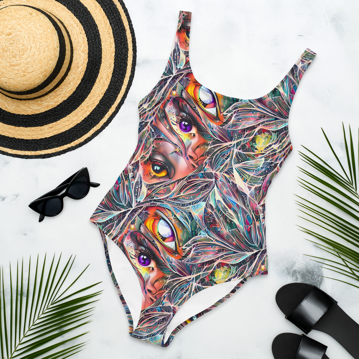 One-Piece Swimsuit - Prismatic Reverie