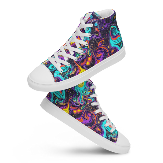 Women's High Top Canvas Shoes - Hutty Nebula