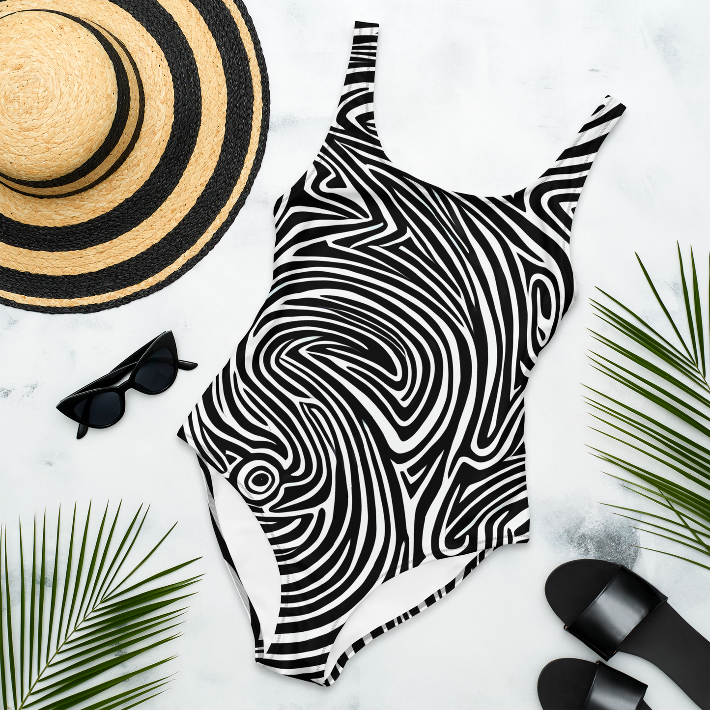 One-Piece Swimsuit - Vortex Veins