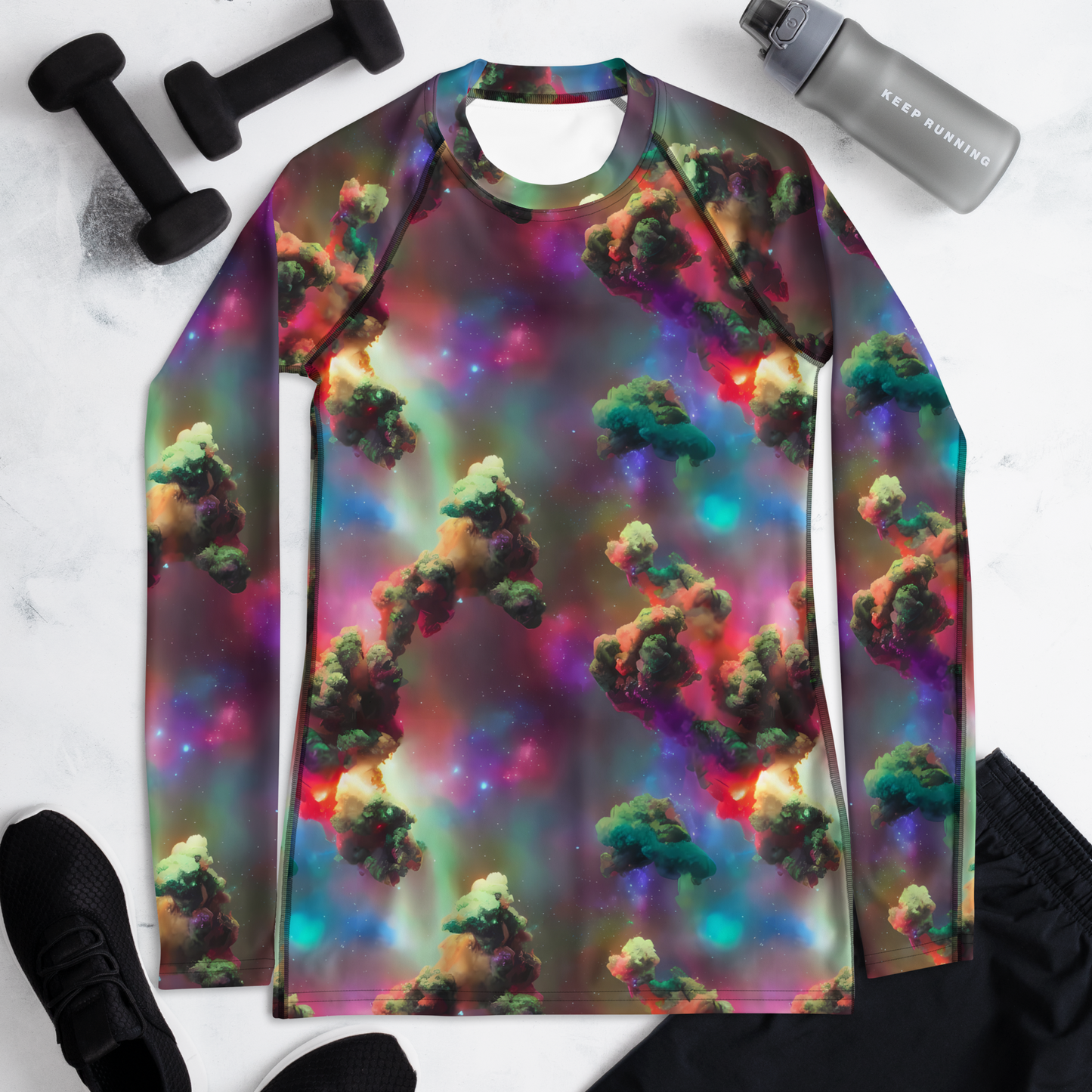 Women's Rash Guard - Nebula Dreams