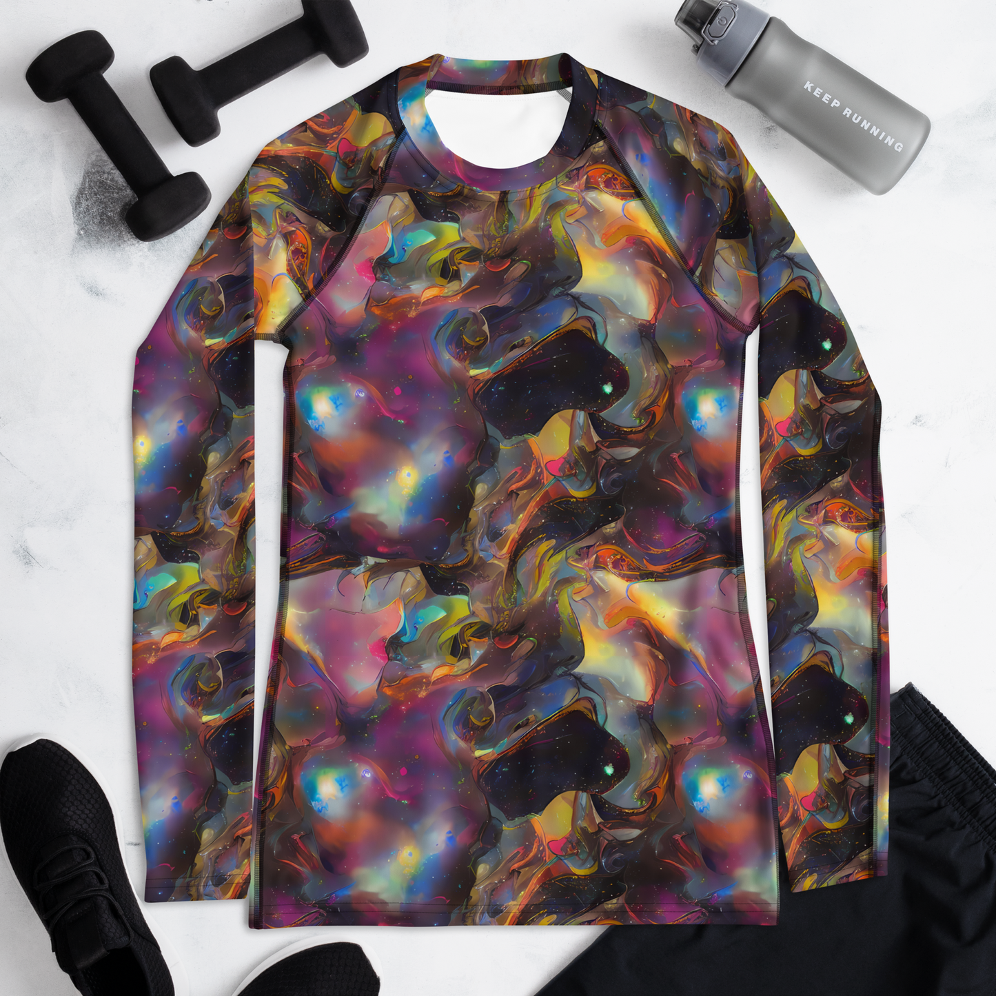Women's Rash Guard - Cosmic Fusion