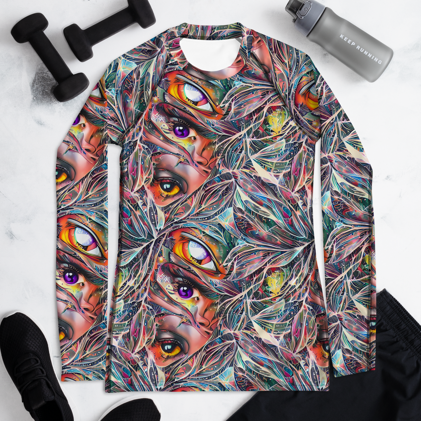 Women's Rash Guard - Prismatic Reverie