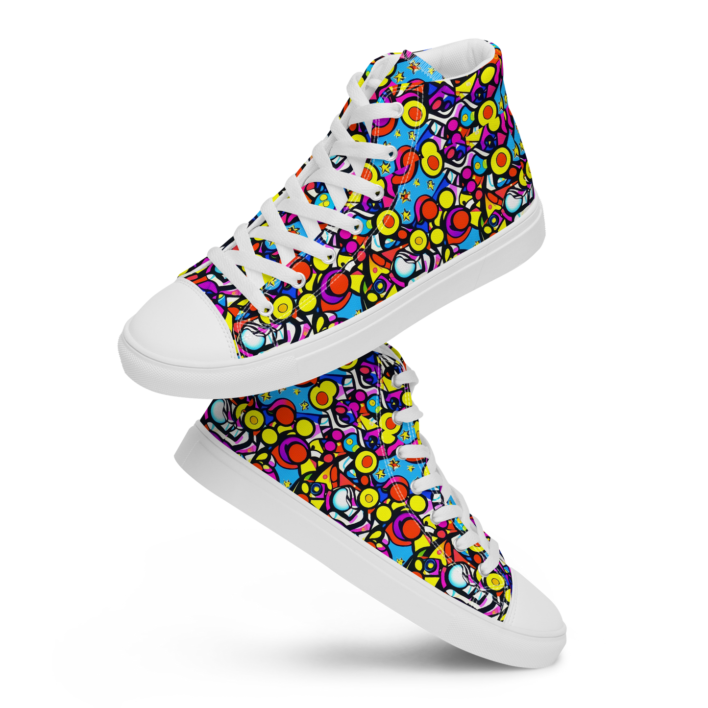 Women's High Top Canvas Shoes - Stellar Circus