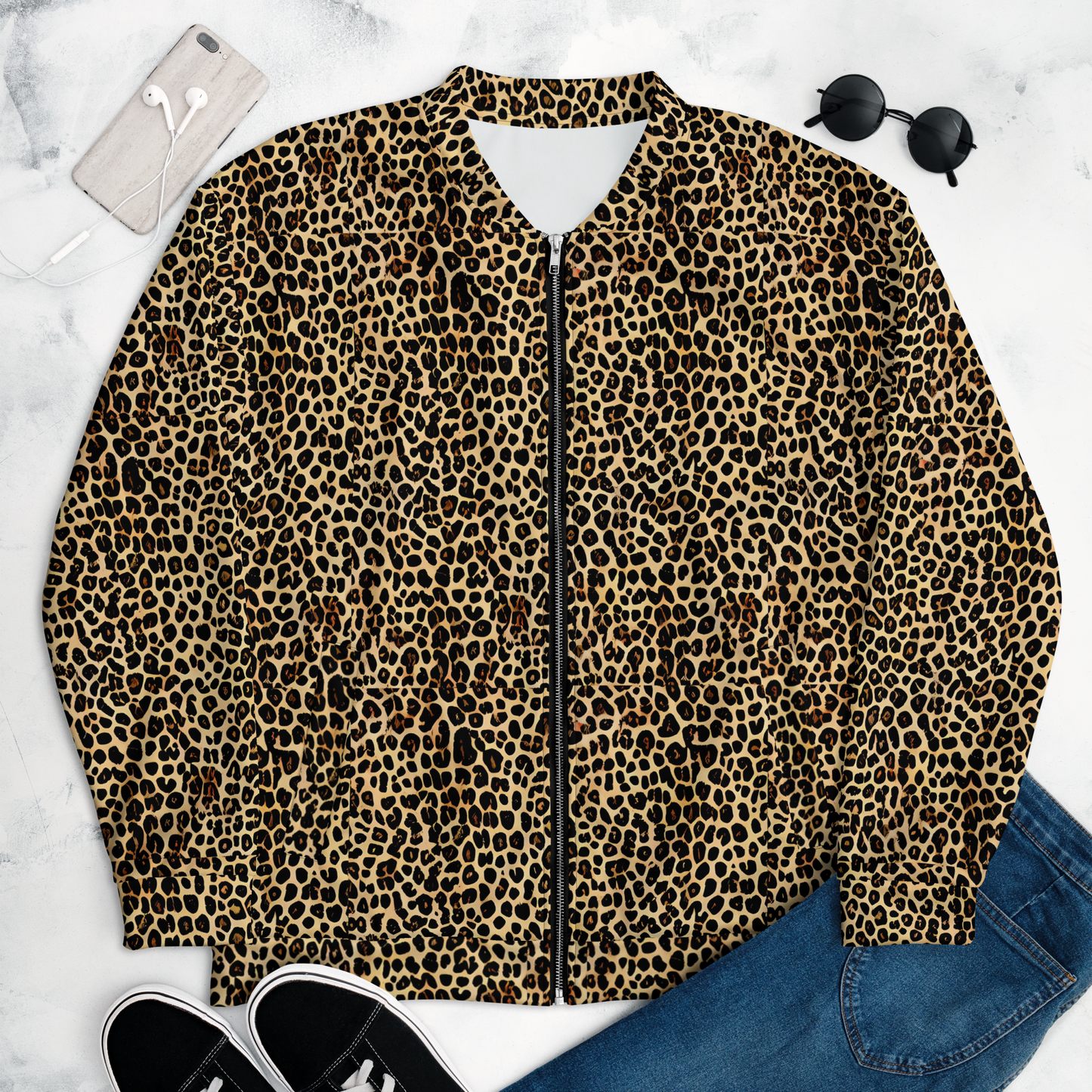 Bomber Jacket - Cheetah Mosaic