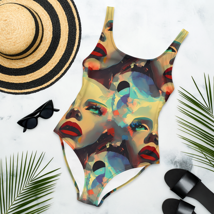 One-Piece Swimsuit - Astral Reflections