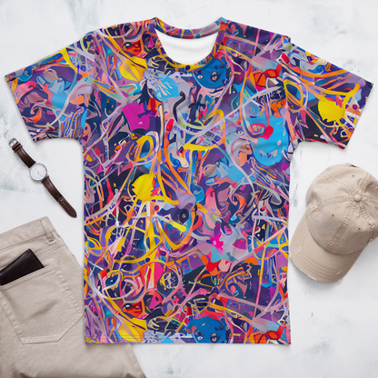 Men's Crew Neck T-Shirt - Vibrant Fusion