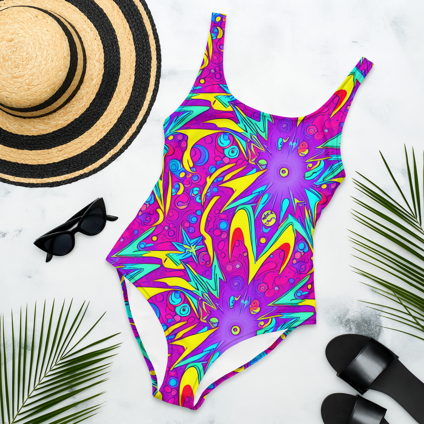 One-Piece Swimsuit - Nebula Radiance