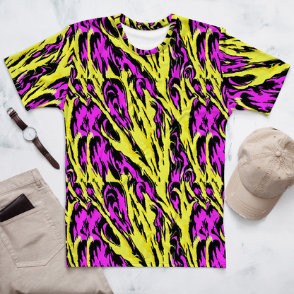 Men's Crew Neck T-Shirt - Neon Savanna