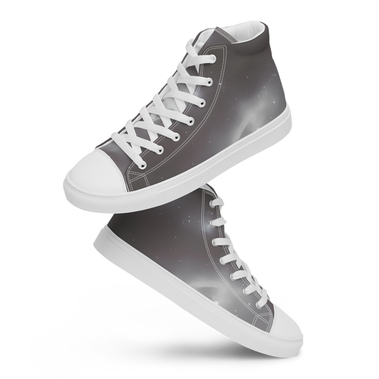 Women's High Top Canvas Shoes - Silver Nebula