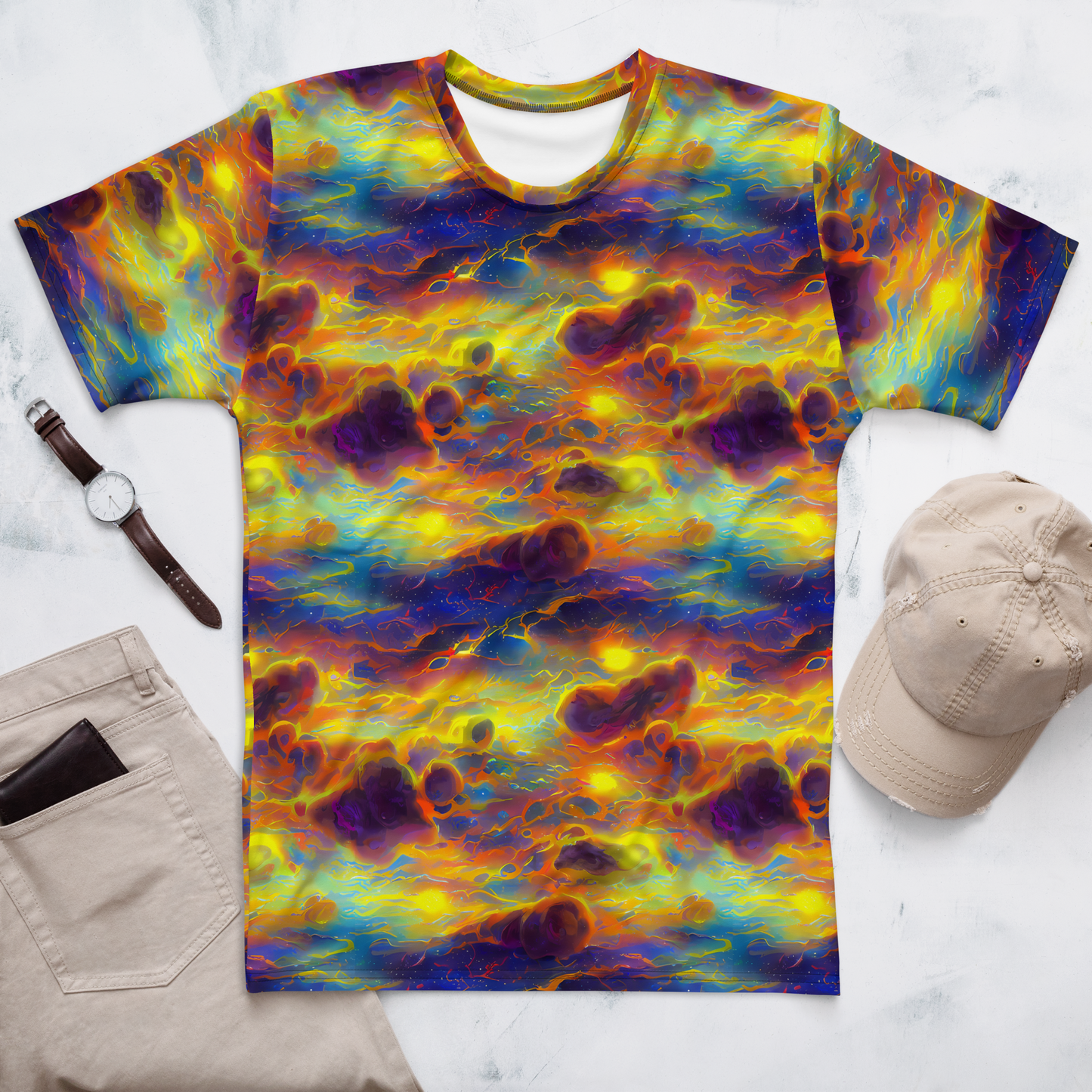 Men's Crew Neck T-Shirt - Averin's Nebula