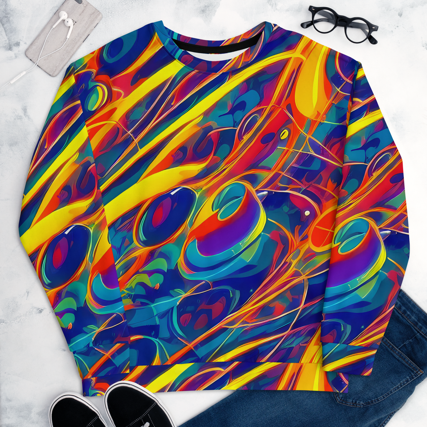 Sweatshirt - Abstract Blaze