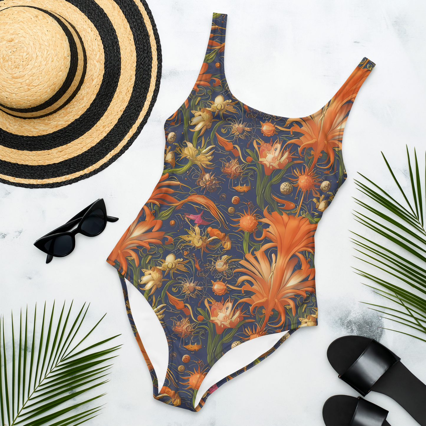 One-Piece Swimsuit - Stellar Blooms