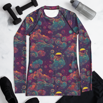 Women's Rash Guard - Nebula Dreamscape