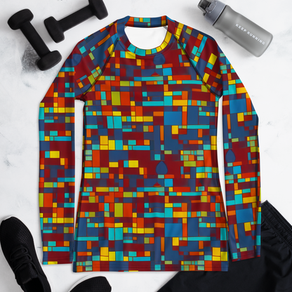 Women's Rash Guard - Astral Grid