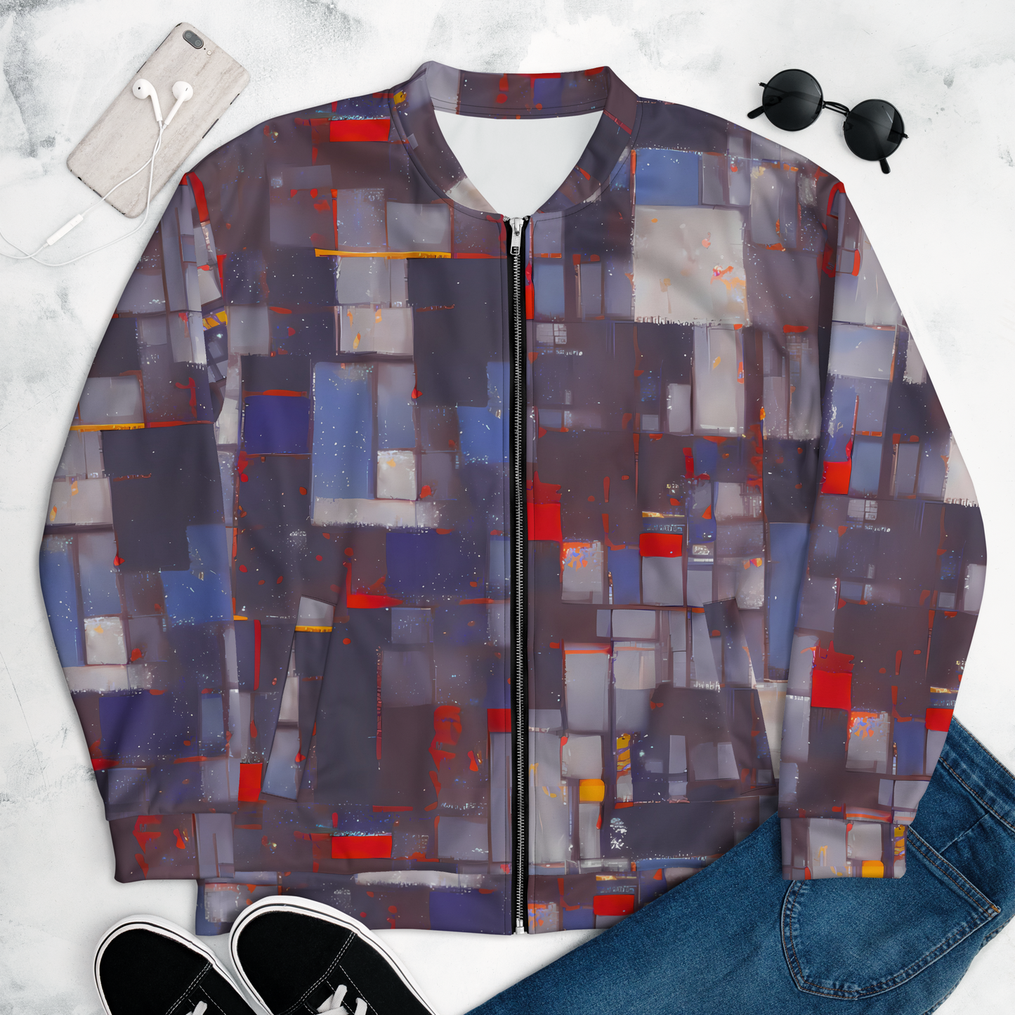 Bomber Jacket - Cubist Rhythm