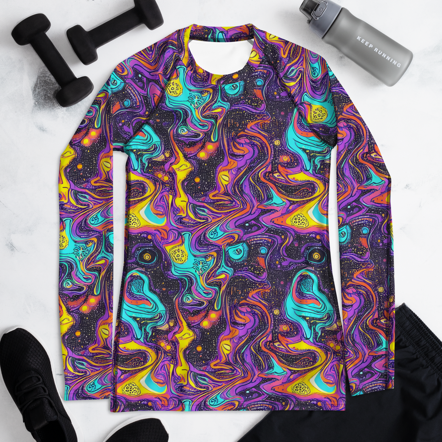 Women's Rash Guard - Hutty Nebula