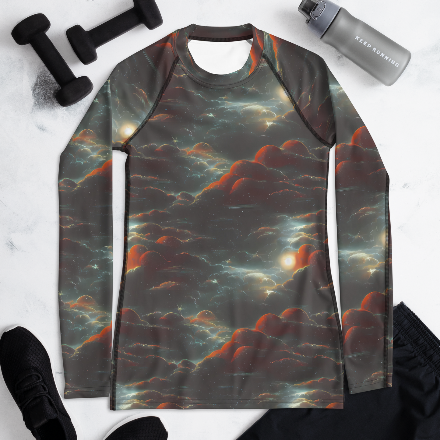 Women's Rash Guard - Stellar Highlands