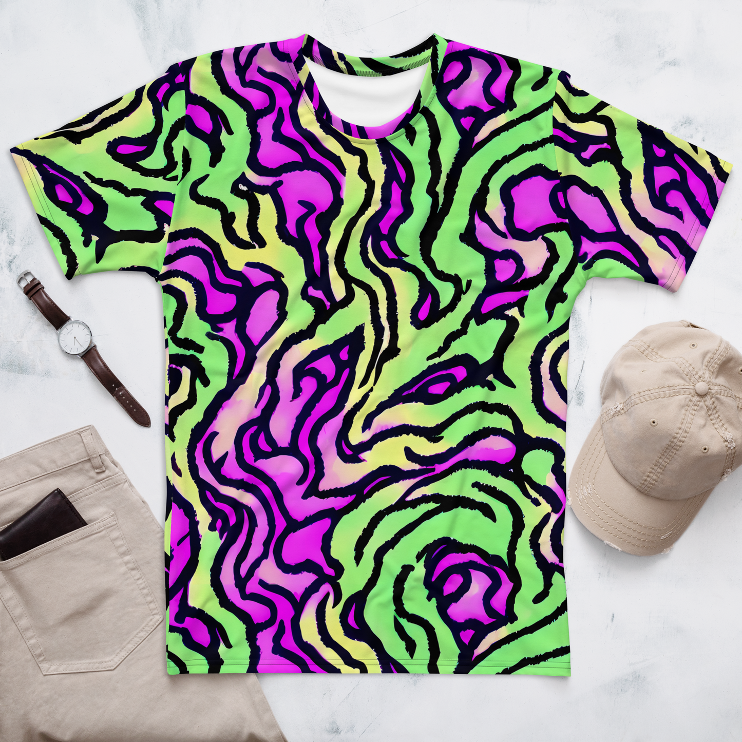 Men's Crew Neck T-Shirt - Mintchine Maze