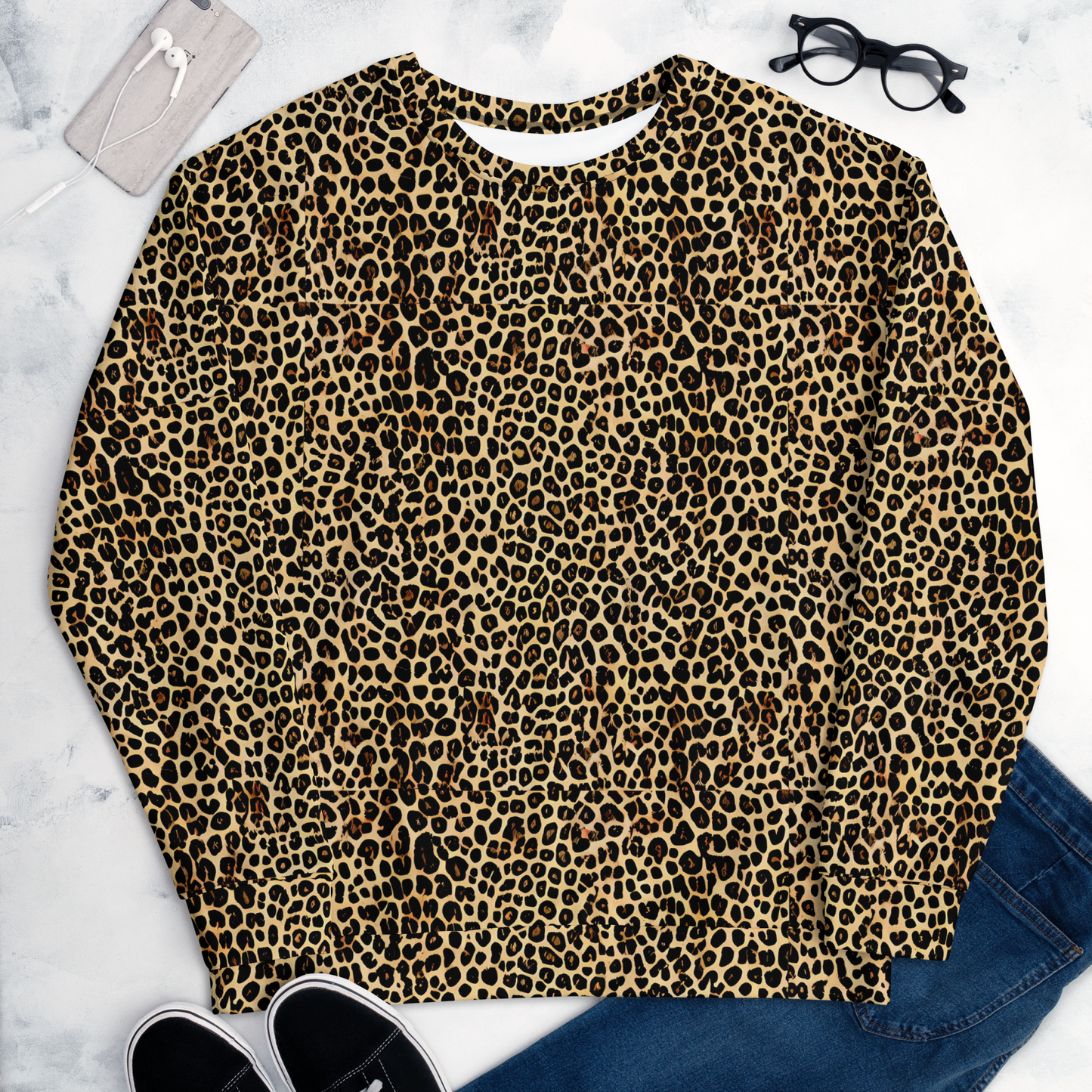 Sweatshirt - Cheetah Mosaic