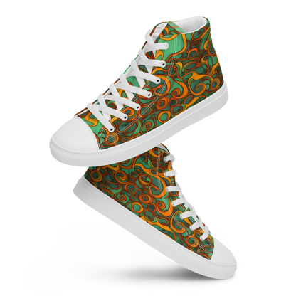 Men's High Top Canvas Shoes - Nebula Nodes