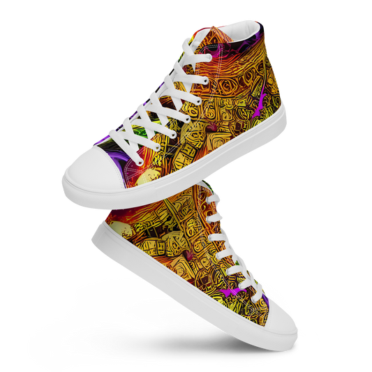 Women's High Top Canvas Shoes - Neon Glyphworks