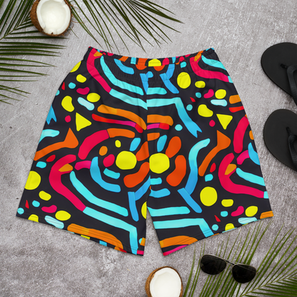 Men's Athletic Shorts - Midnight Stream