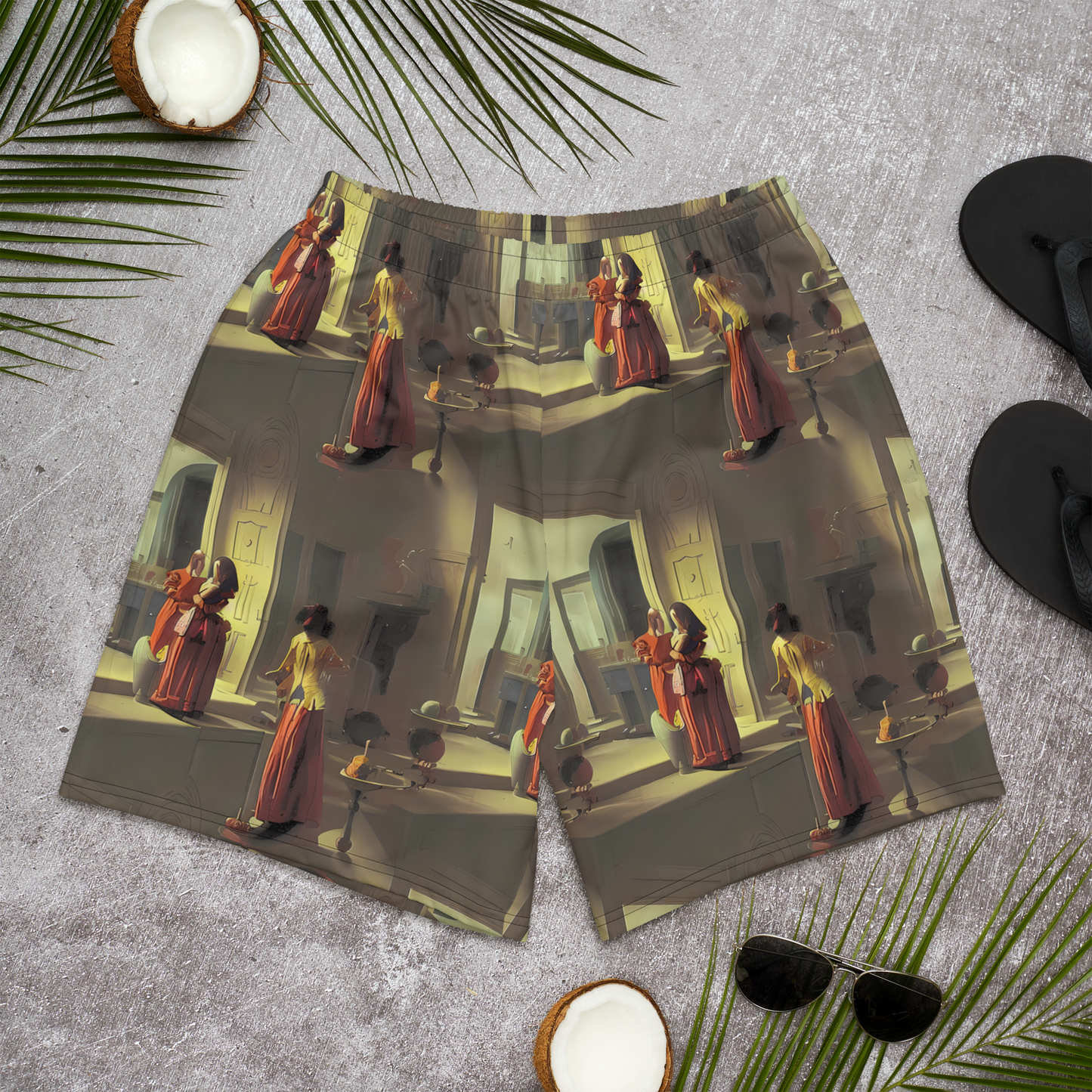 Men's Athletic Shorts - Surreal Shadows