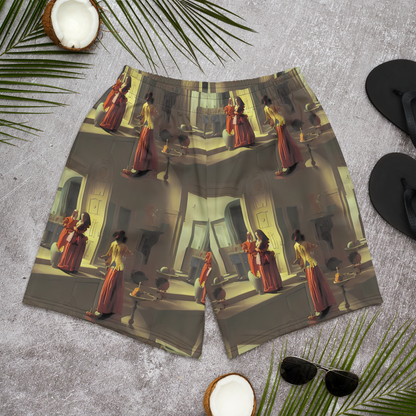 Men's Athletic Shorts - Surreal Shadows