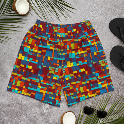 Men's Athletic Shorts - Astral Grid