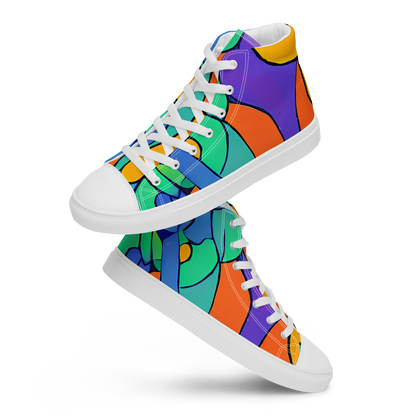 Men's High Top Canvas Shoes - Archipenko Dream