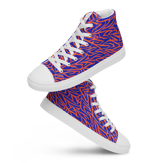 Women's High Top Canvas Shoes - Sapphire Swirl