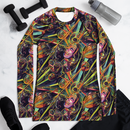 Women's Rash Guard - Psychedelic Deep Space