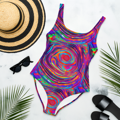 One-Piece Swimsuit - Quantum Spiral