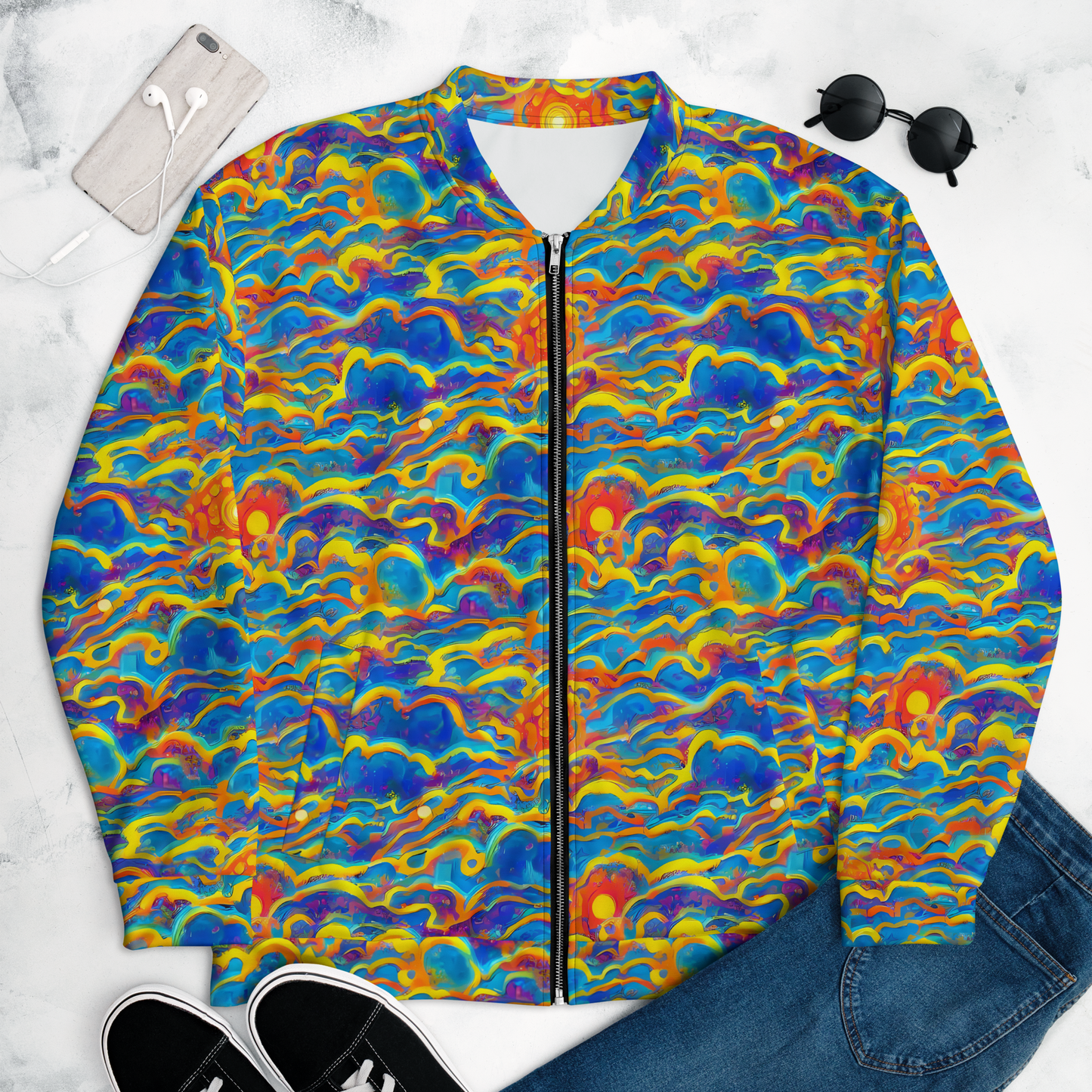 Bomber Jacket - Chroma Ripple