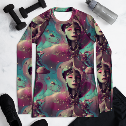 Women's Rash Guard - Nouveau Galaxy