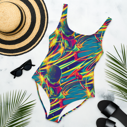 One-Piece Swimsuit - Cosmic Inferno