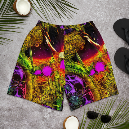 Men's Athletic Shorts - Neon Glyphworks