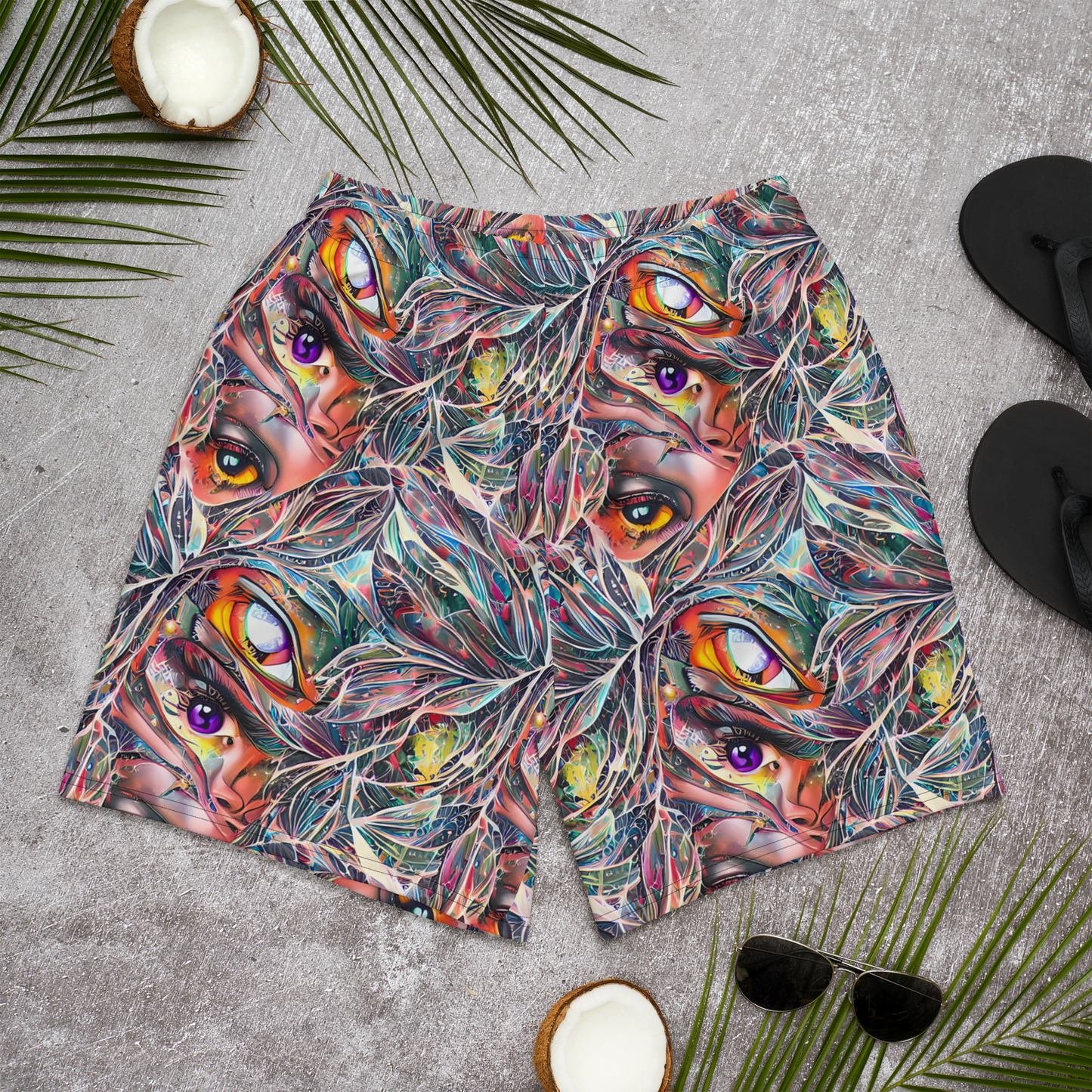 Men's Athletic Shorts - Prismatic Reverie