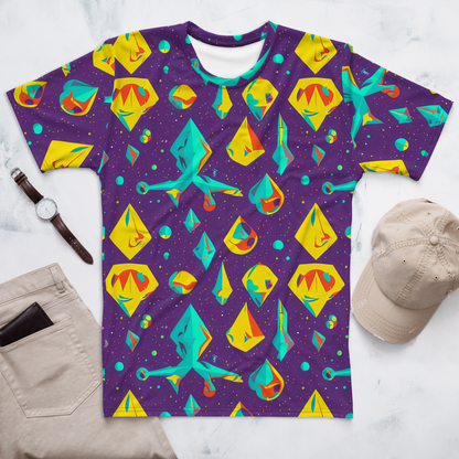 Men's Crew Neck T-Shirt - Cascading Prism