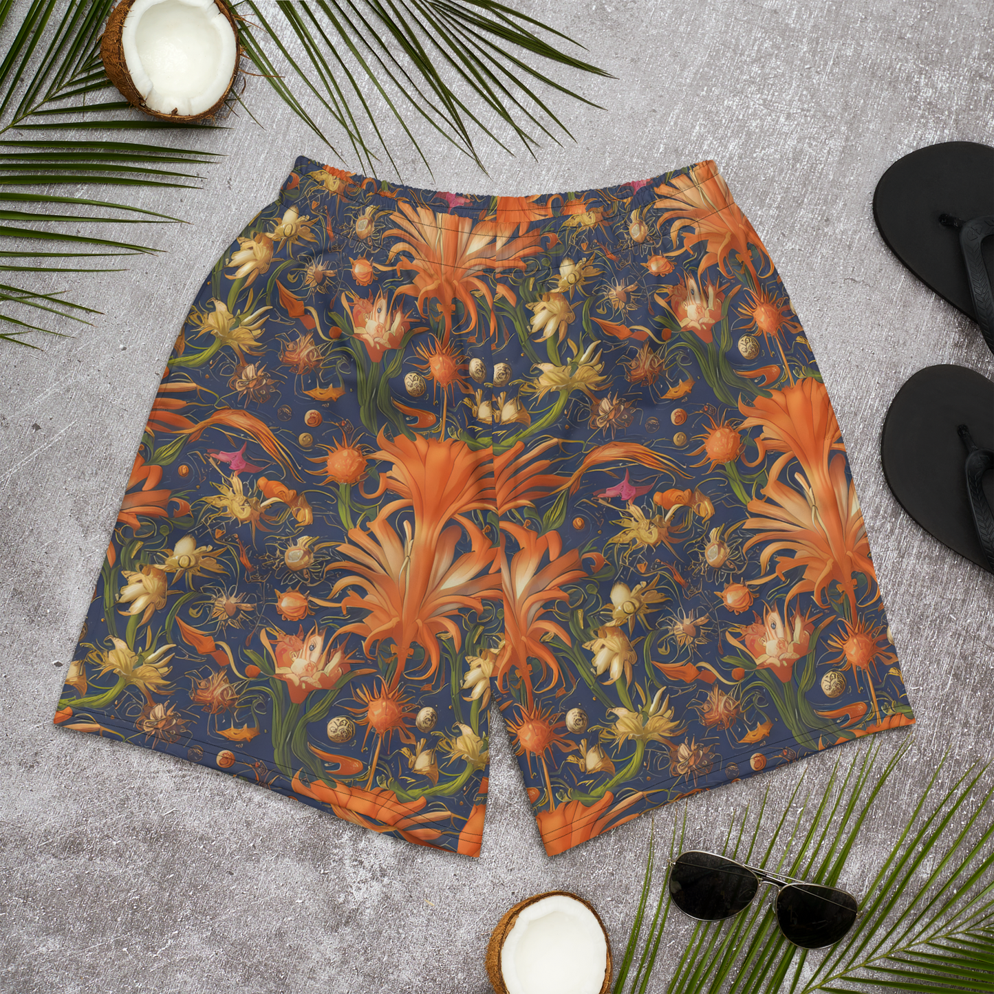 Men's Athletic Shorts - Stellar Blooms