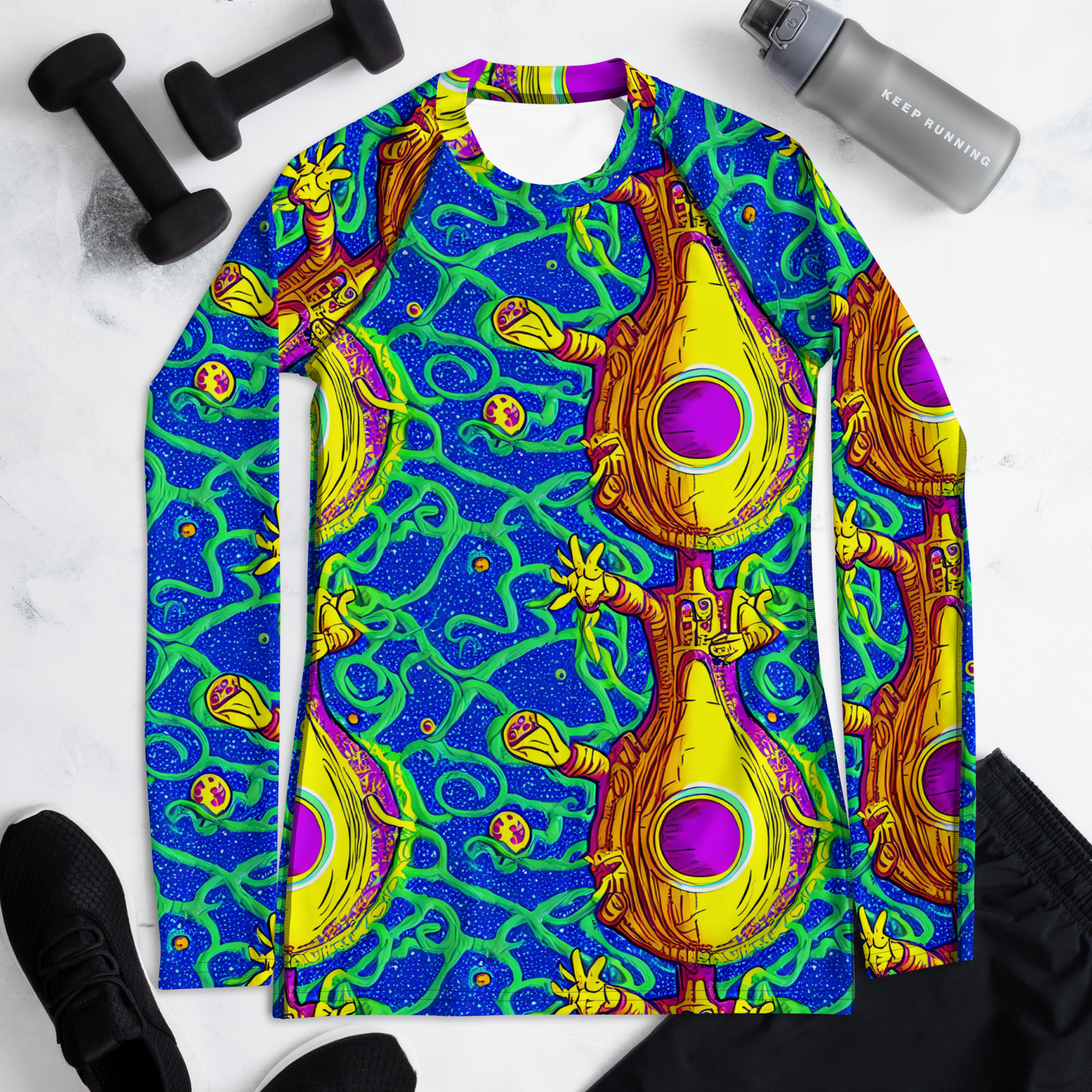 Women's Rash Guard - Sprawling Spectacle