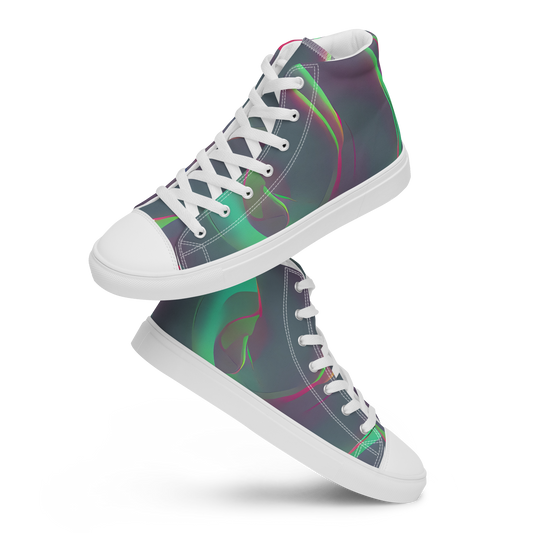 Women's High Top Canvas Shoes - Neon Whisper