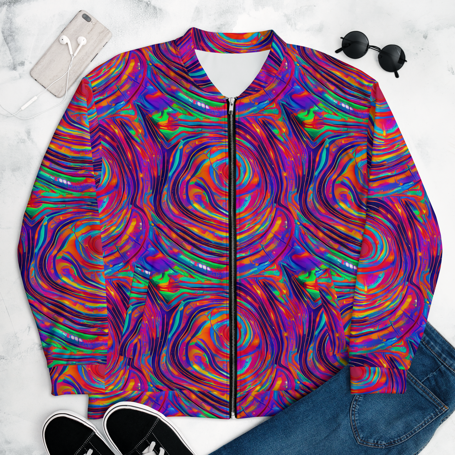 Bomber Jacket - Quantum Spiral