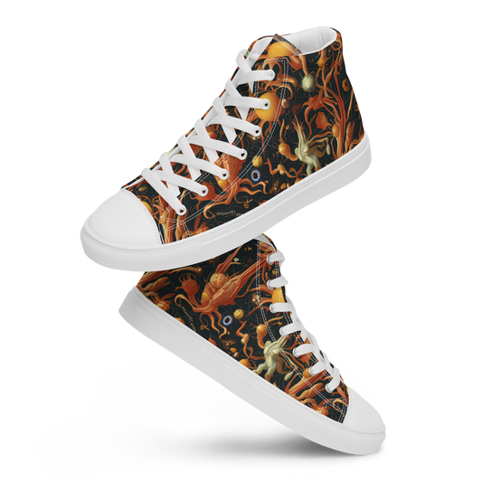 Women's High Top Canvas Shoes - Bosschaert's Nebula